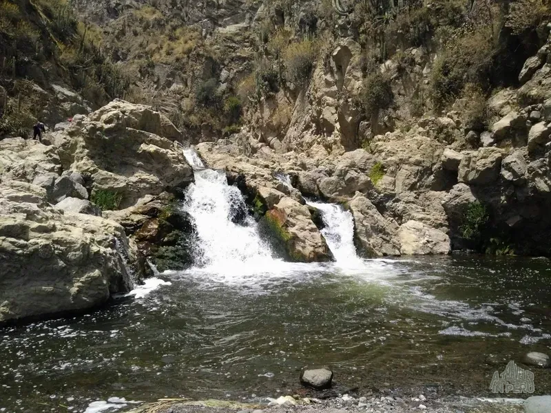 Hidden waterfall in the outskirts of Arequipa