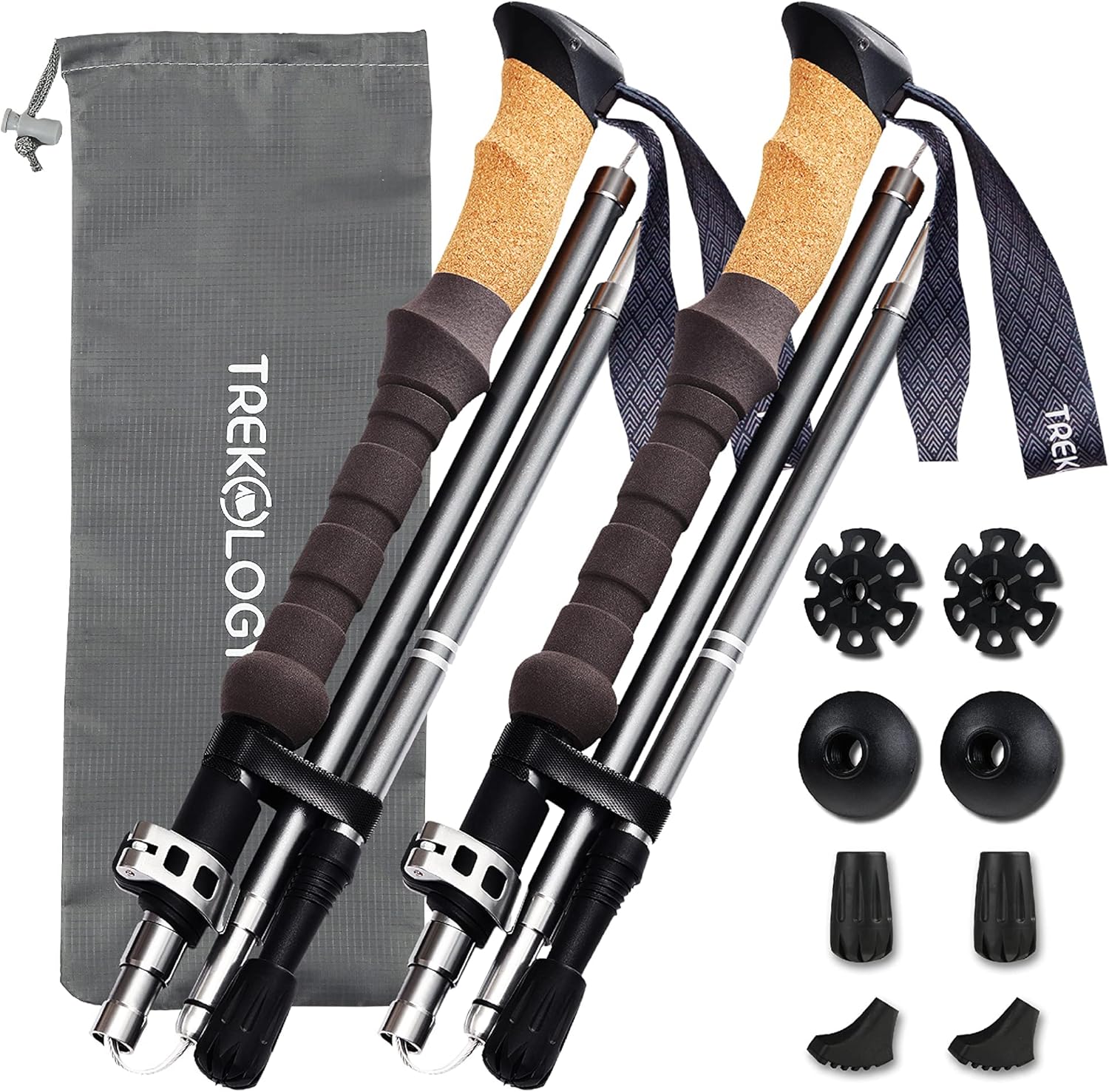 Trekking poles: Improve your balance and protect your knees on demanding trails.
